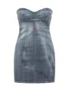 Dsquared2 Short Dress In Blue