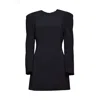 Dsquared2 Rear Zipped Crewneck Dress In Black