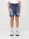 Dsquared2 Cropped Jeans With Paint Splatters In Navy