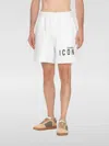 Dsquared2 Icon Elasticated Waist Bermuda Shorts In Weiss