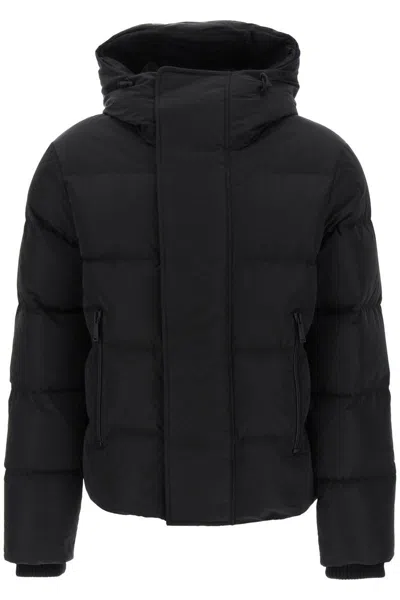 Dsquared2 Short Hooded Down Jacket In Nero