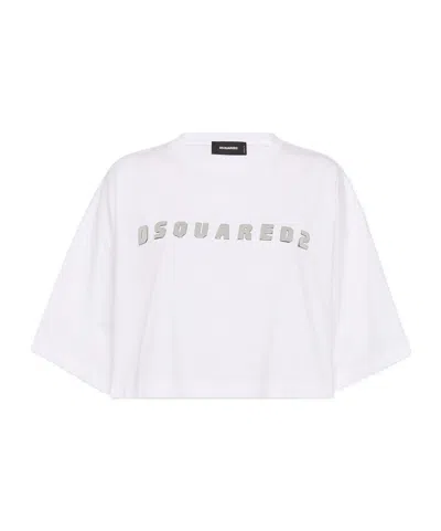 Dsquared2 Short Loose T-shirt In White