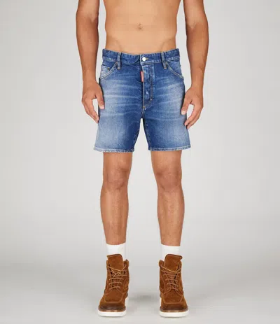Dsquared2 Short Pants In Navy Blue