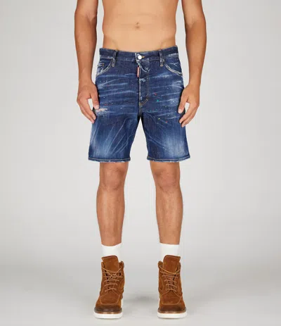 Dsquared2 Short Pants In Navy Blue