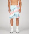 Dsquared2 Men's Unique Distressed Cotton Shorts | Size Medium | 20xs71mu0726s25539 In Red/off White/blue/light Blue