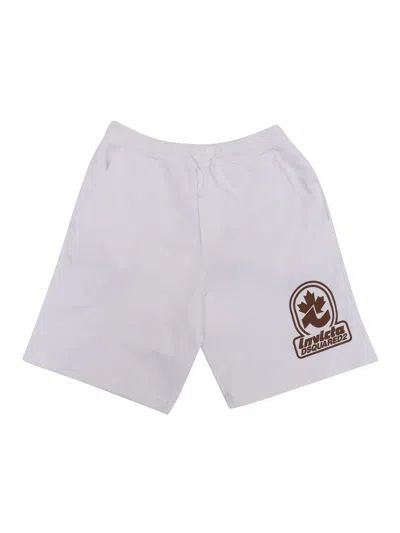 Dsquared2 Kids' Short Pants In White