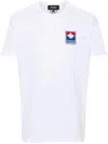 Dsquared2 Short Sleeve Cotton T-shirt In White
