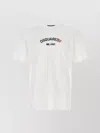 Dsquared2 Short Sleeve Crew Neck Cotton T-shirt In White