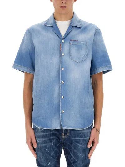 Dsquared2 Short Sleeve Denim Shirt