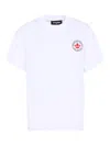 Dsquared2 Short-sleeve Logo-patch T-shirt In White