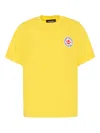 Dsquared2 Short-sleeve Logo T-shirt In Yellow