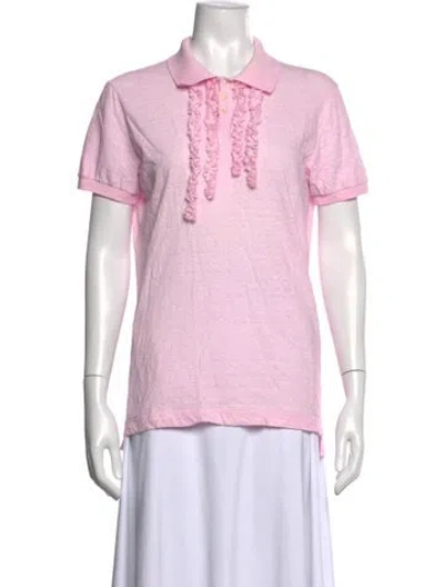 Pre-owned Dsquared2 Short Sleeve Polo In Pink