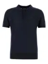 Dsquared2 Dsquared Dark Blue Wool Polo Shirt In Blue