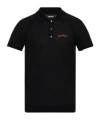 Dsquared2 Knit Polo Shirt In Black