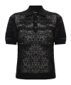 Dsquared2 Button-fastening Polo Top In Black