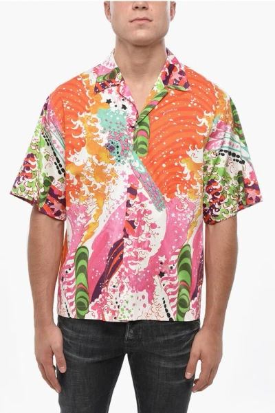 Dsquared2 Short Sleeve Printe Shirts In Multi
