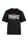 Dsquared2 Women's Short Sleeve Printed Cotton T-shirt