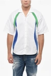 Dsquared2 Short Sleeve Shirt With Contrasting Bands In White
