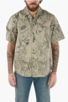 Dsquared2 Short-sleeve Shirt With Pointed Collar And Graphic Print