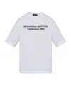 Dsquared2 Mens White Heritage 95 Text-print Cotton T-shirt Xl In White