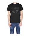 Dsquared2 Crew Neck Graphic Print Slogan T-shirt In Black