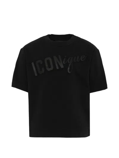 Dsquared2 Kids' Short-sleeve T-shirt In Black