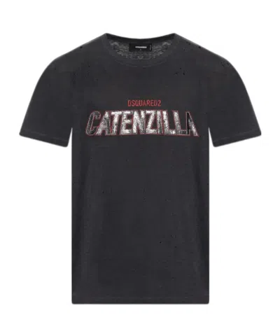 Dsquared2 Short Sleeve T-shirt In Grey
