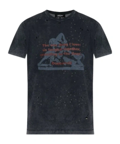 Dsquared2 Short Sleeve T-shirt In Grey