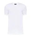 Dsquared2 Logo-embroidered Cotton T-shirt In White