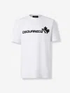 Dsquared2 Soft Cotton Crew Neck Short Sleeve T-shirt In White