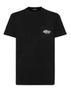 Dsquared2 T-shirt With Pocket And Logo In Black
