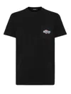 Dsquared2 T-shirt With Pocket And Logo In Black