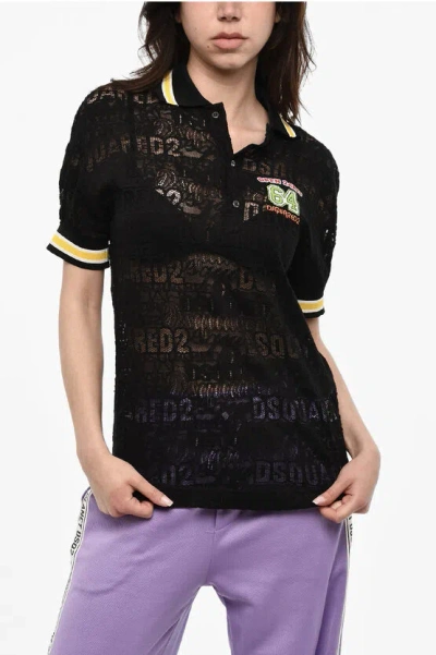 Dsquared2 Short Sleeved Lace Polo