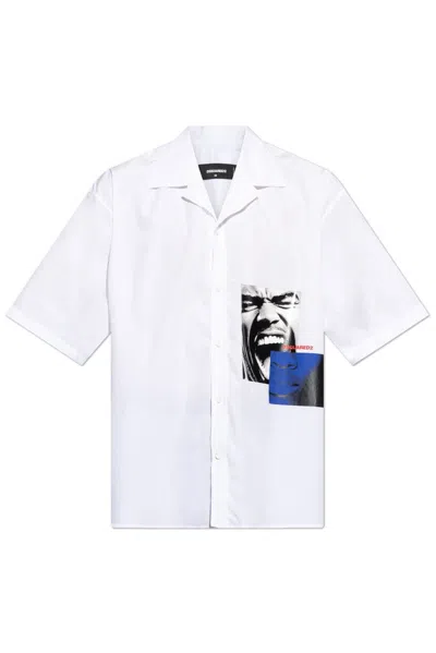 Dsquared2 Photograph-print Shirt In White