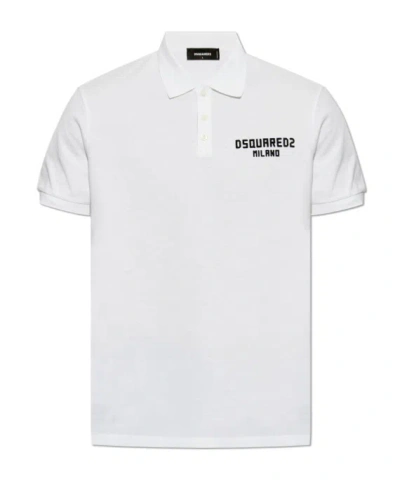 DSQUARED2 DSQUARED2 LOGO DETAILED SHORT-SLEEVED POLO SHIRT