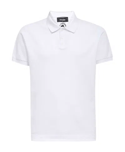 DSQUARED2 LOGO-PRINT POLO SHIRT
