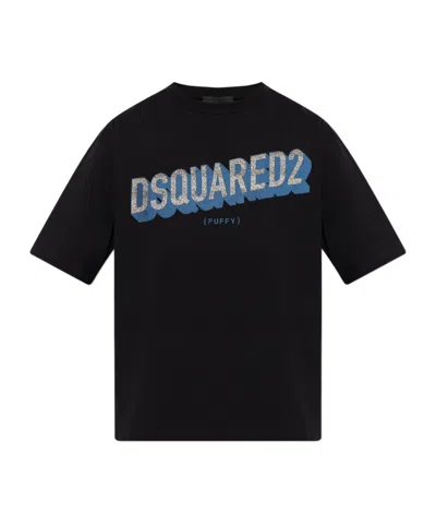 DSQUARED2 DSQUARED2 LOGO PRINTED CREWNECK T-SHIRT