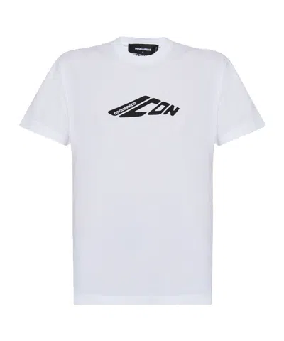 DSQUARED2 DSQUARED2 LOGO PRINTED CREWNECK T-SHIRT