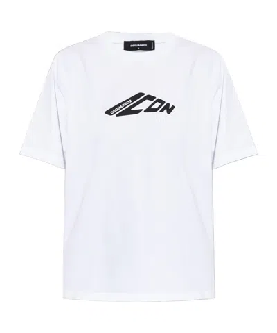 DSQUARED2 DSQUARED2 LOGO PRINTED CREWNECK T-SHIRT