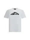 Dsquared2 Cotton Crew Neck T-shirt With Short Sleeves In Regular Fit In White