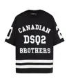 Dsquared2 Printed Cotton Jersey T-shirt In Black
