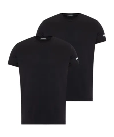 Dsquared2 Short-sleeved T-shirt In Black