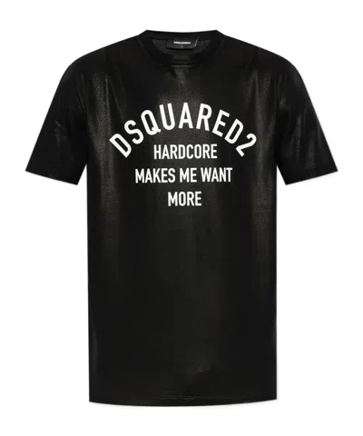 Dsquared2 Short-sleeved T-shirt In Black