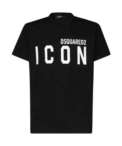 Dsquared2 Short-sleeved T-shirt In Black