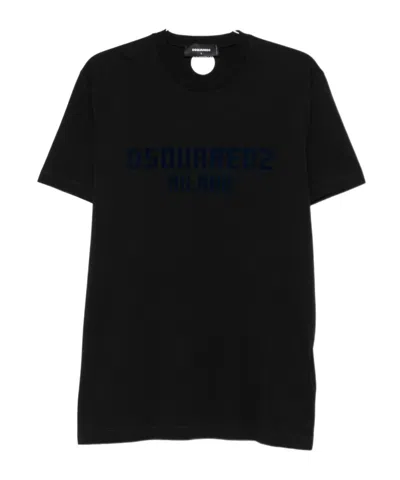 DSQUARED2 LOGO-PRINT COTTON T-SHIRT