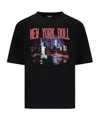 Dsquared2 Graphic Print Crew Neck Short Sleeve T-shirt In Black