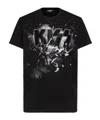 Dsquared2 Graphic Print Crew Neck Short Sleeve T-shirt In Black