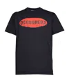 Dsquared2 High Voltage T-shirt In Black Cotton In Black