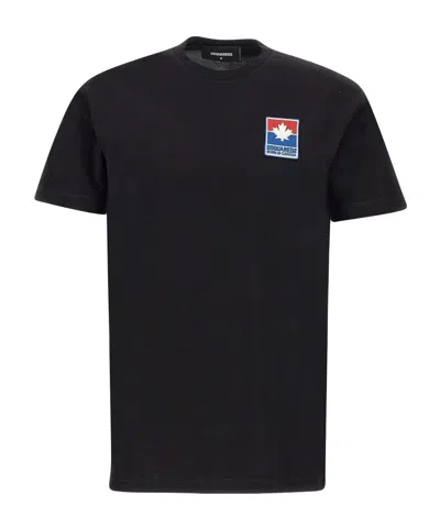 DSQUARED2 DSQUARED2 LOGO PATCH CREWNECK T-SHIRT