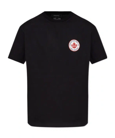 DSQUARED2 DSQUARED2 LOGO PRINTED CREWNECK T-SHIRT